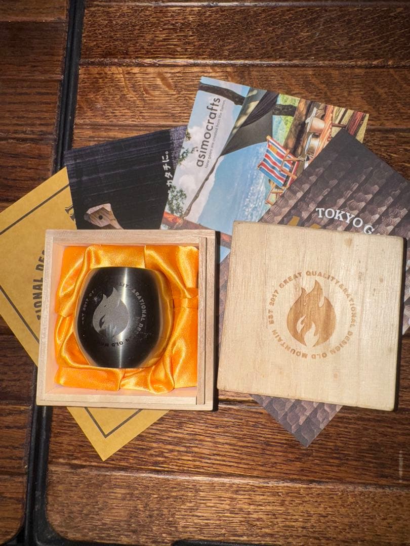 old mountain ぐい飲み　チタン　GUINOMI