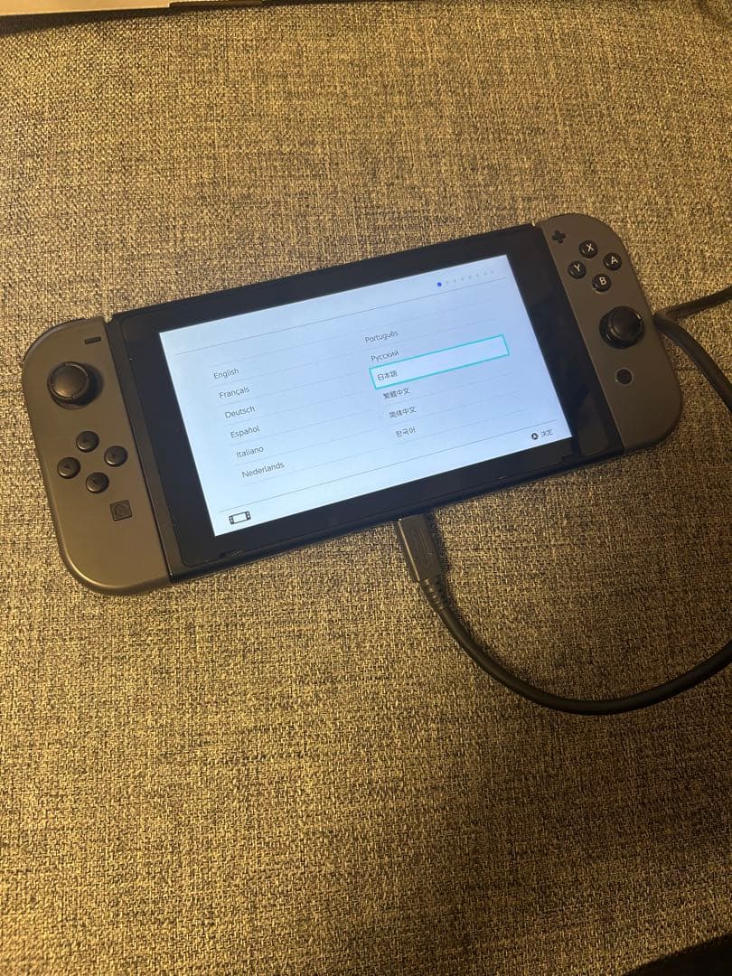 Nintendo Switch 本体 グレー　付属品あり