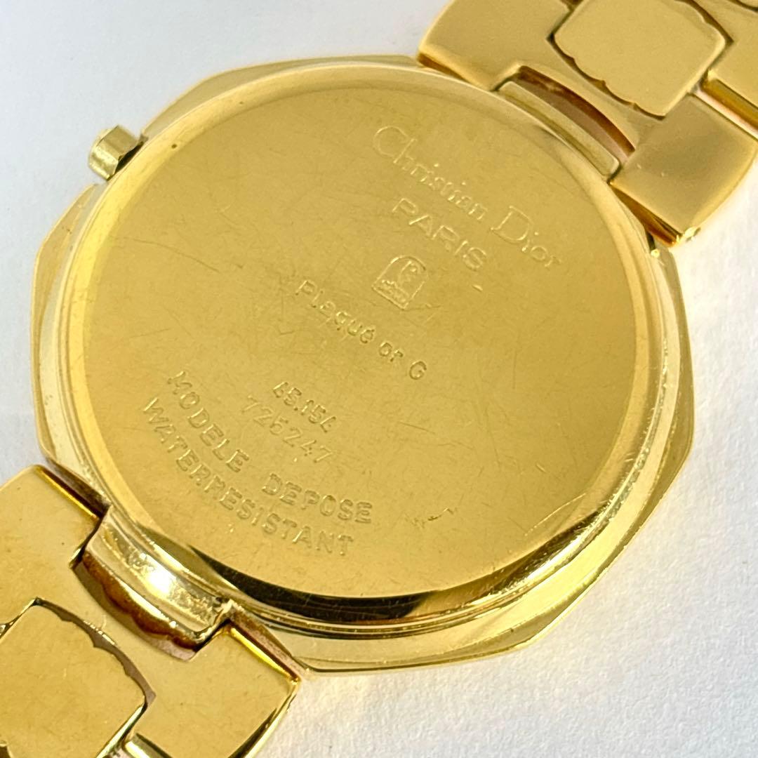 【新品電池 稼動】Dior 11P ダイヤ レディース時計 クォーツ オクタゴン