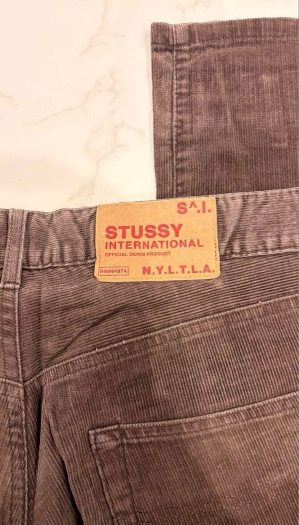 STUSSYステューシー90's USA コーデュロイストレートパンツ 34
