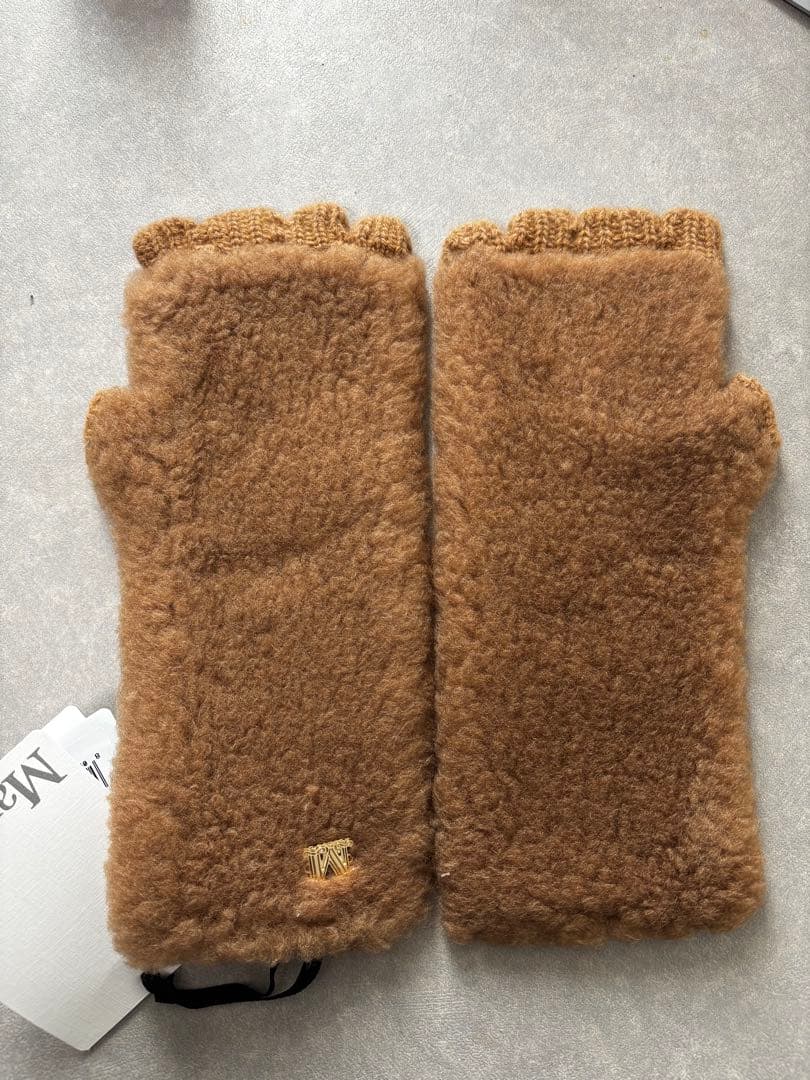 MAXMARA 手袋 マックスマーラ テディ アームカバー グローブ