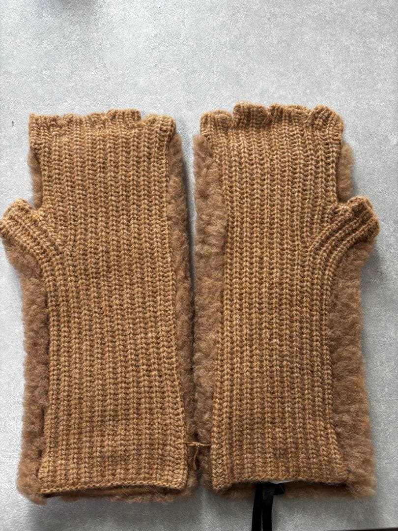 MAXMARA 手袋 マックスマーラ テディ アームカバー グローブ