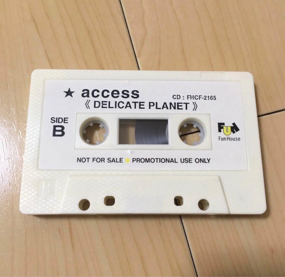 非売品 カセットテープ access DELICATE PLANET プロモ