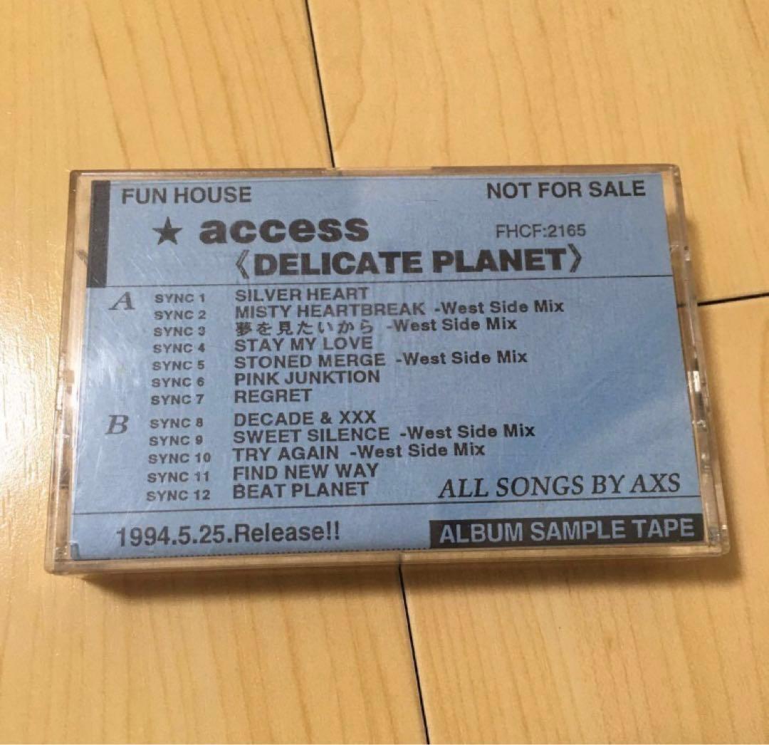 非売品 カセットテープ access DELICATE PLANET プロモ