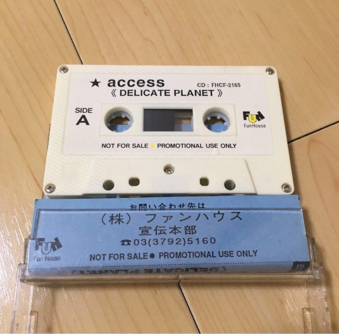 非売品 カセットテープ access DELICATE PLANET プロモ