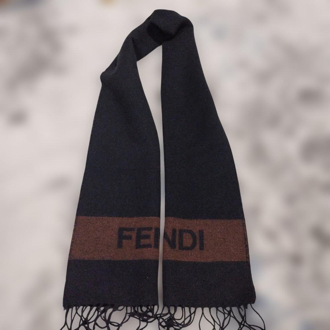 FENDI マフラー ブラック