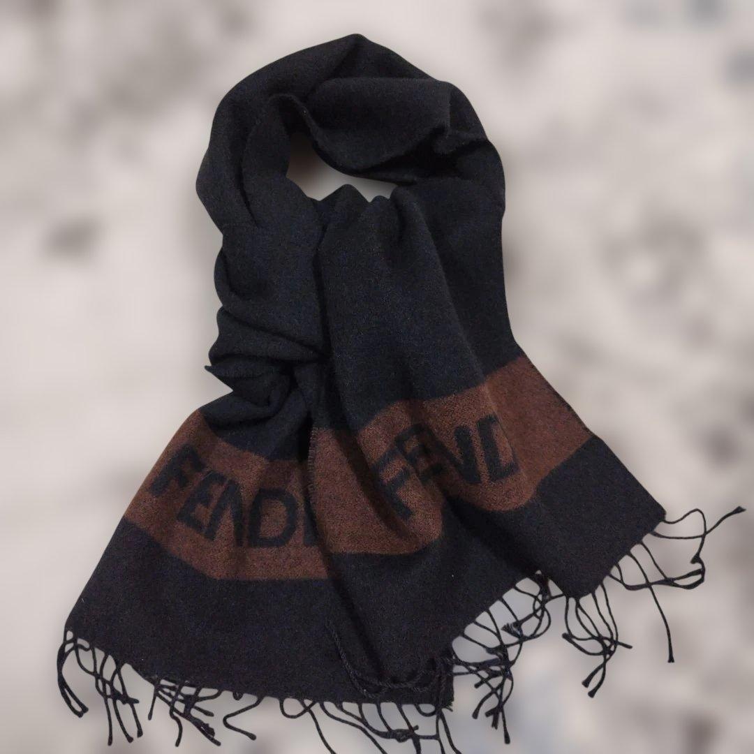 FENDI マフラー ブラック