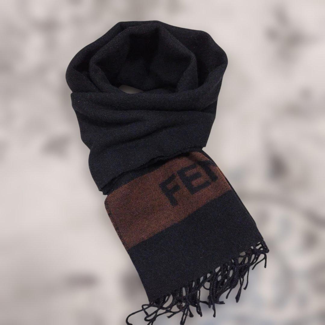 FENDI マフラー ブラック