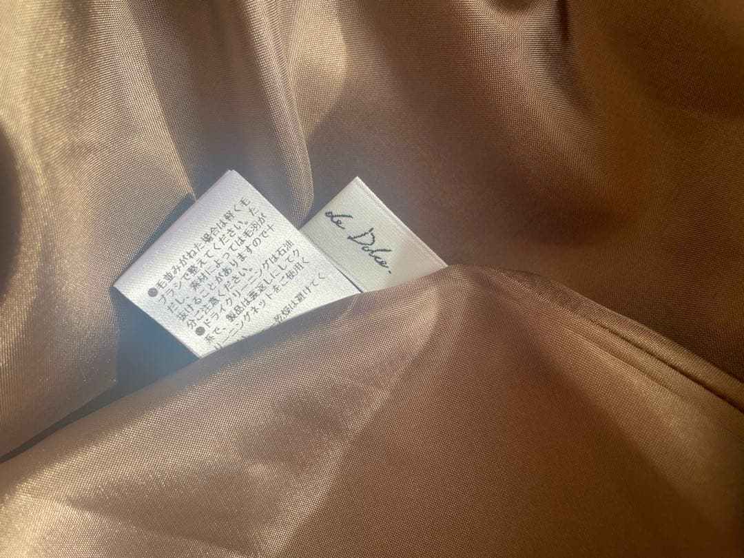 ジャケット・アウター Dolce. teddy poncho/brown