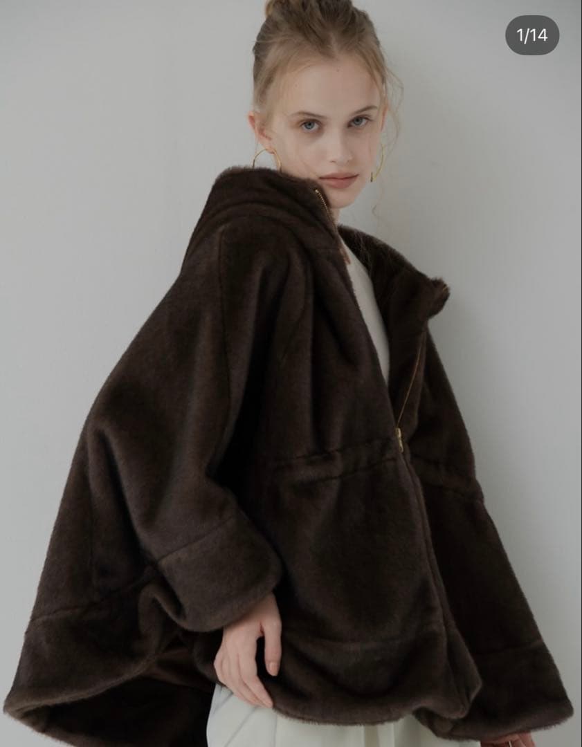 ジャケット・アウター Dolce. teddy poncho/brown