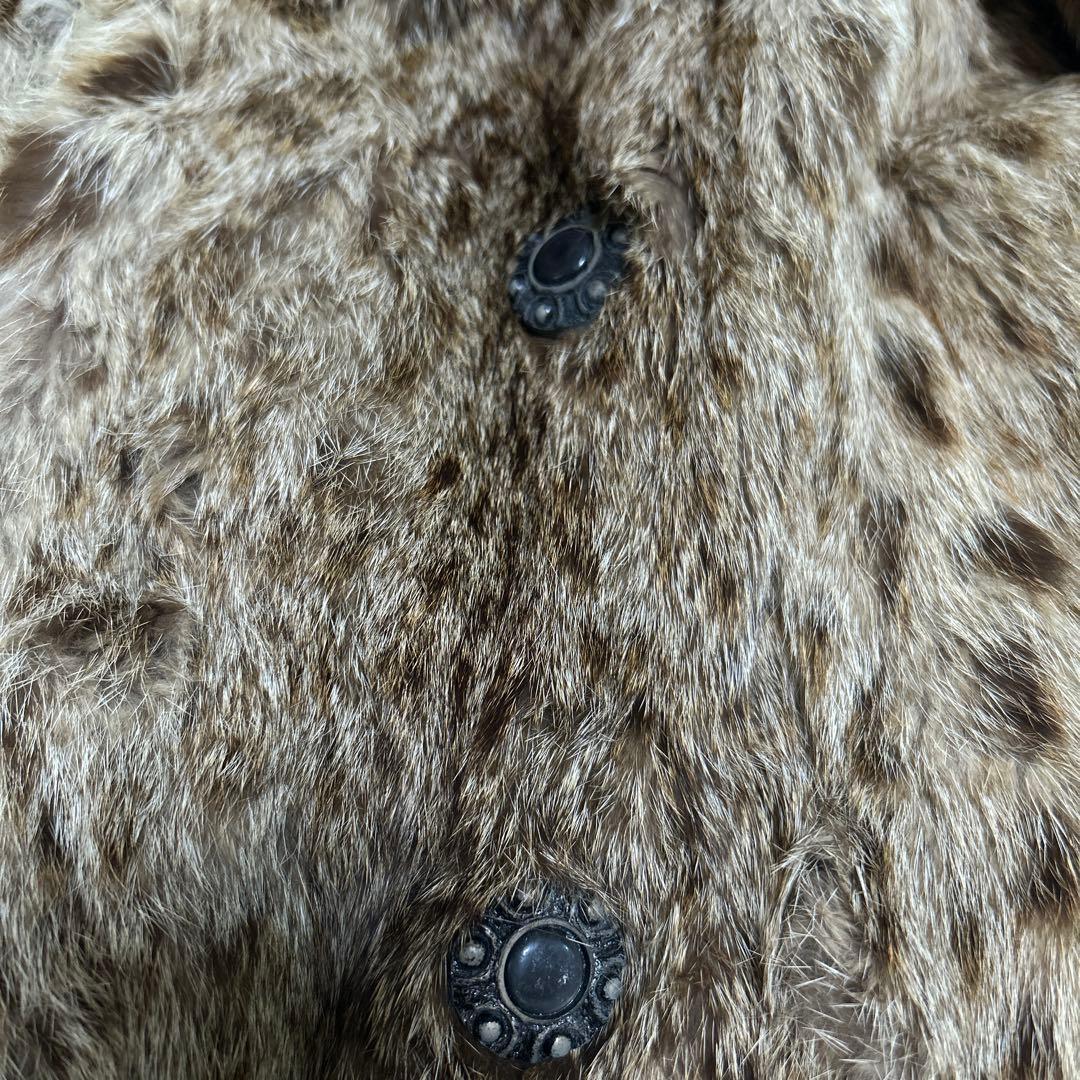 Revilldn レヴィヨン ファーコート　毛皮　ロング　ブラウン