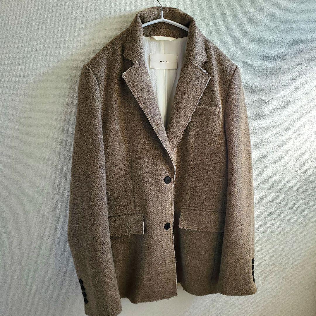 美品 TODAYFUL トゥデイフル カットオフウールジャケット アルパカ混 M