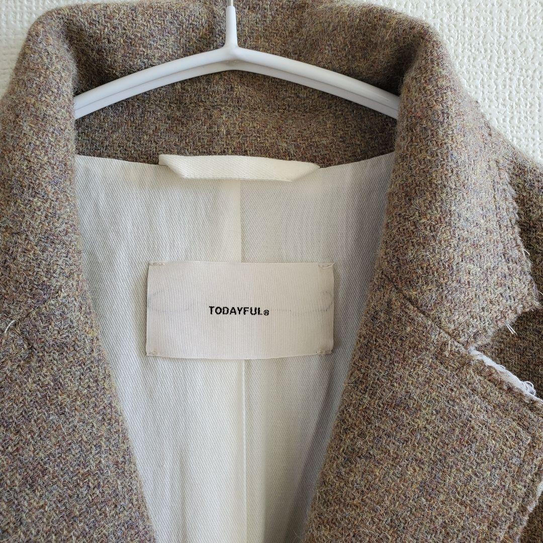 美品 TODAYFUL トゥデイフル カットオフウールジャケット アルパカ混 M