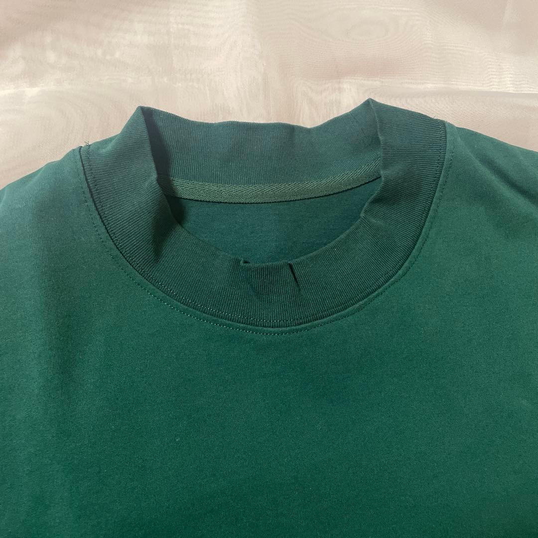 タングラム TANGRAM 半袖 モックネック サイズS グリーン カーキ