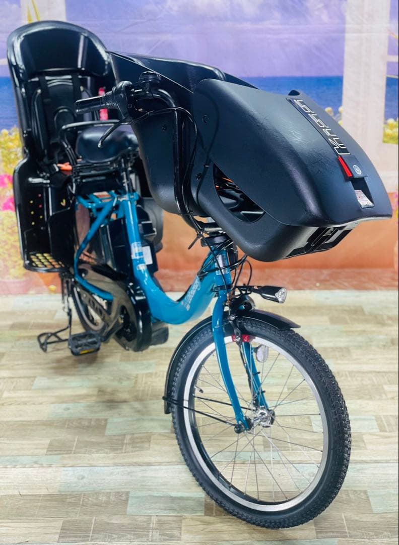 パスキス12AH⭐️激レアモデル！ヤマハ子供乗せ電動アシスト自転車Y3066