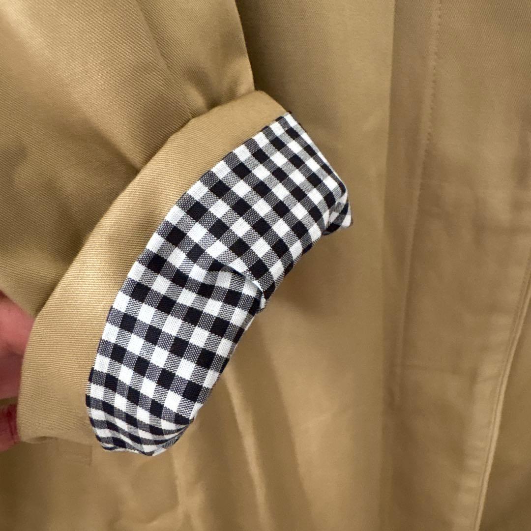 オローネ　トリムグラフコート　ベージュ ロングコート　スプリングコート