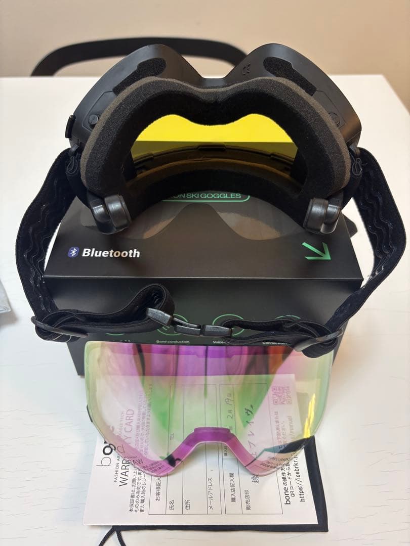 美品　one Bluetooth ゴーグル 交換用レンズ付き