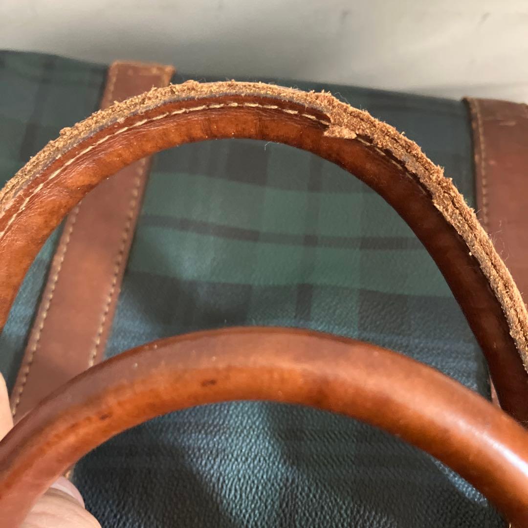 ポロ ラルフローレン ボストンバッグ 2way チェック PVC レザー 大容量