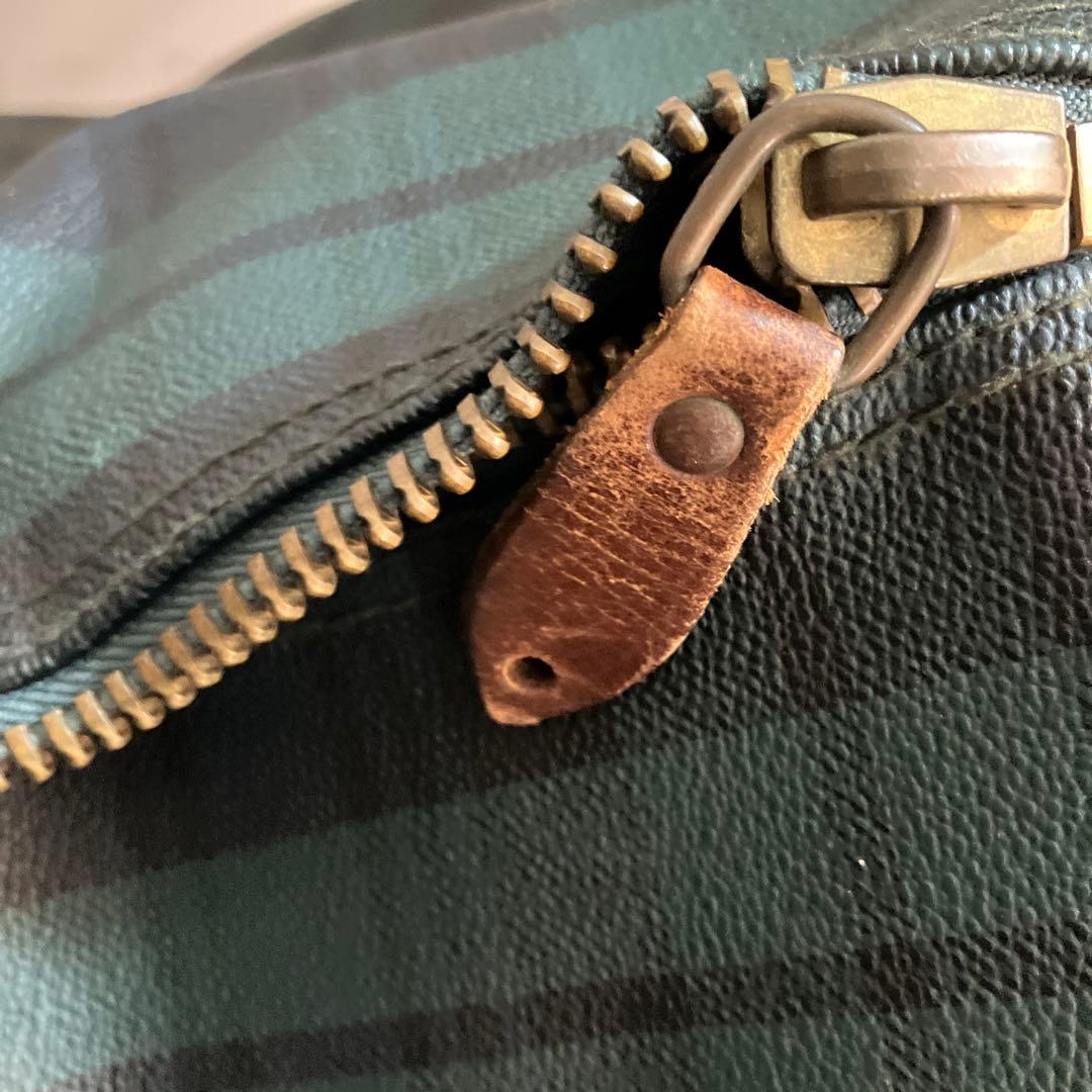 ポロ ラルフローレン ボストンバッグ 2way チェック PVC レザー 大容量