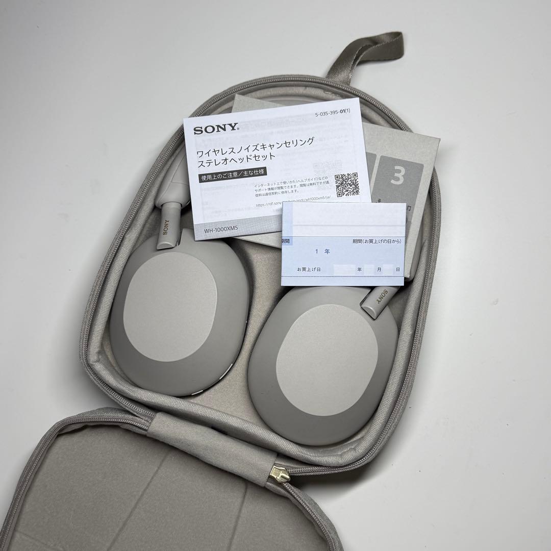 SONYワイヤレスヘッドホンwh-1000xm5 プラチナシルバー