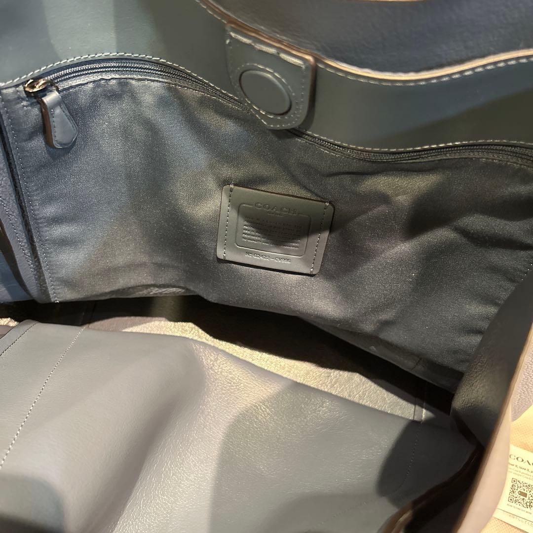 【未使用】COACH トートバッグ　グレー系