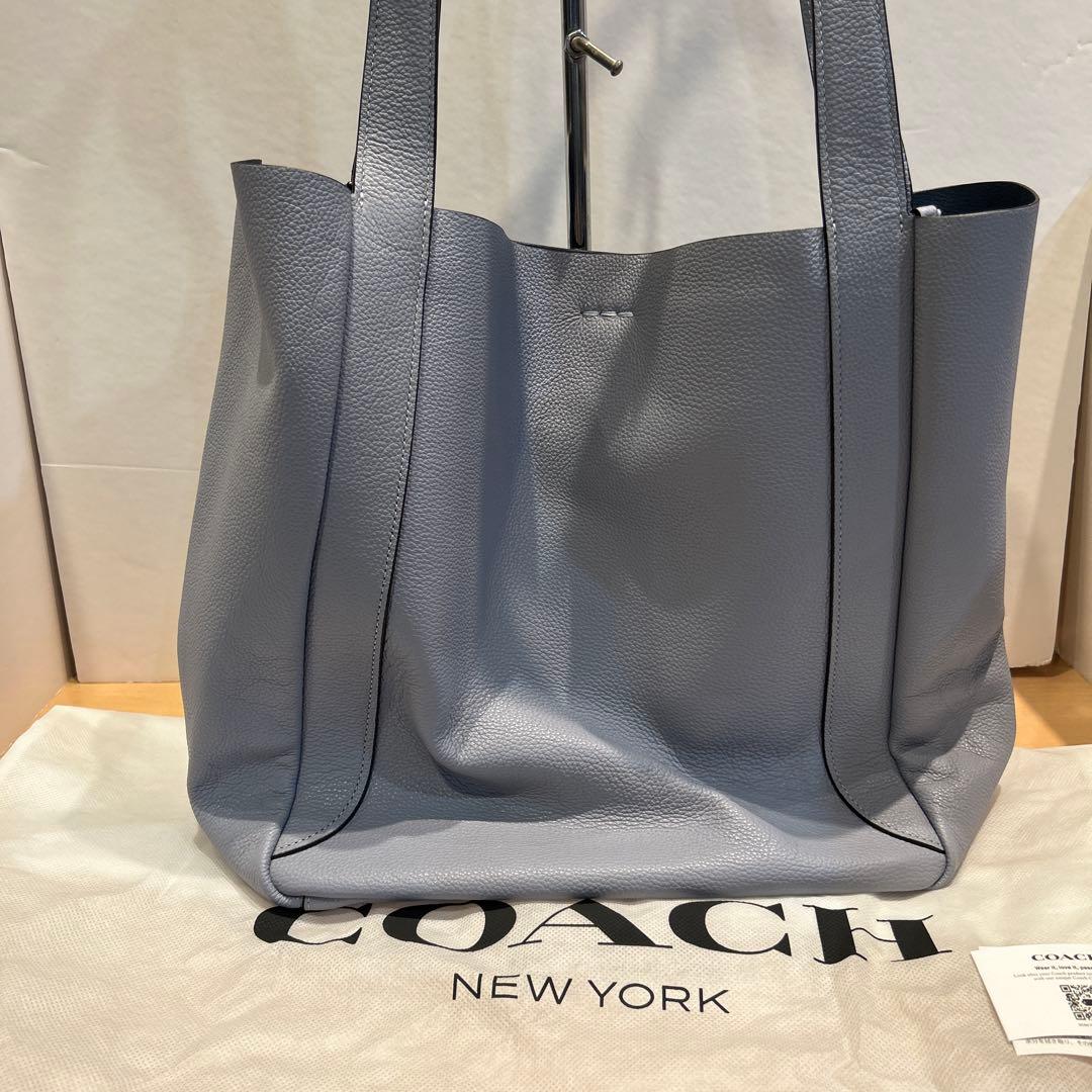【未使用】COACH トートバッグ　グレー系