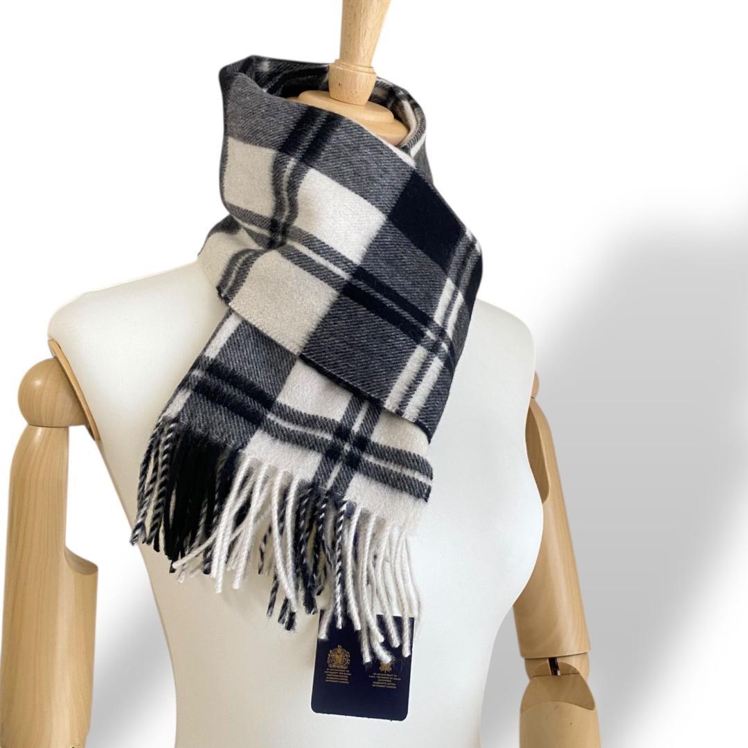 未使用タグ付き　バーバリー　Burberry マフラー　チェック　カシミヤ100