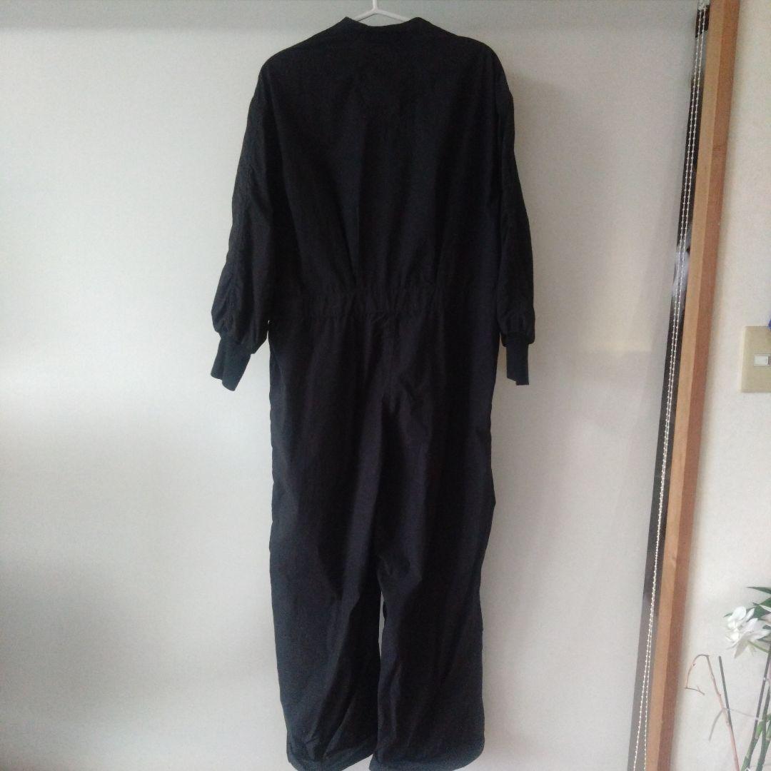 BEAMS黒いフロントリボンオールインワンつなぎタグ付き