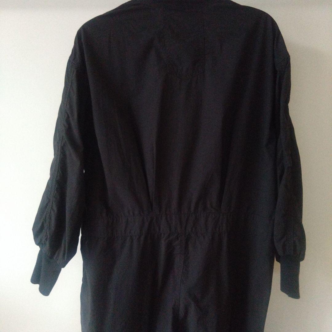 BEAMS黒いフロントリボンオールインワンつなぎタグ付き