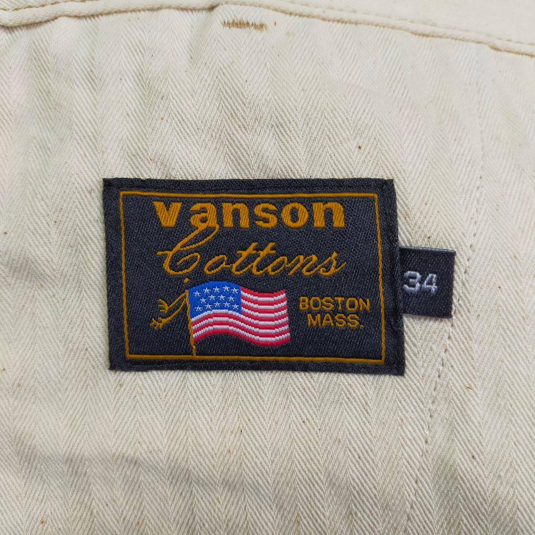 未使用品　VANSON　W34　フライング ×ヒューマンボーン刺繍 　チノパン