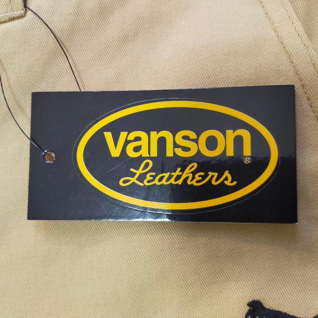 未使用品　VANSON　W34　フライング ×ヒューマンボーン刺繍 　チノパン