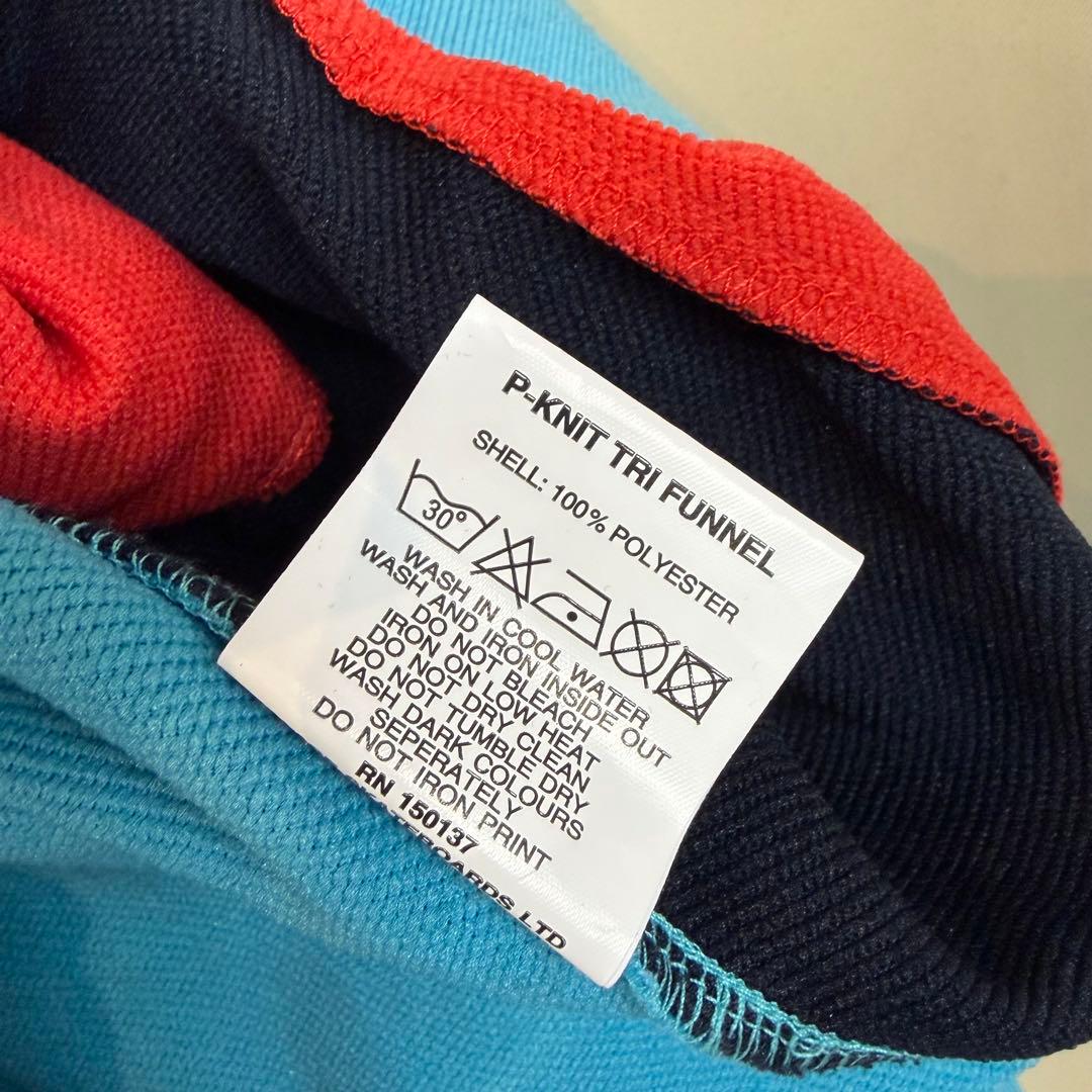 美品 タグ付 palace P-KNIT TRI FUNNEL M ブルー