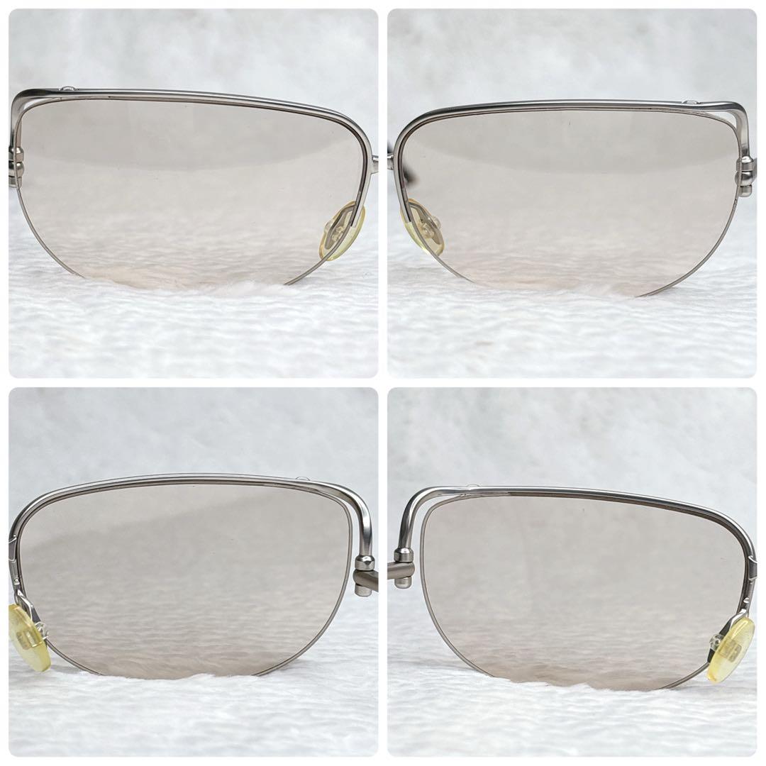 希少 PRADA プラダ メタルサングラス ローズゴールド イエロー 廃盤モデル