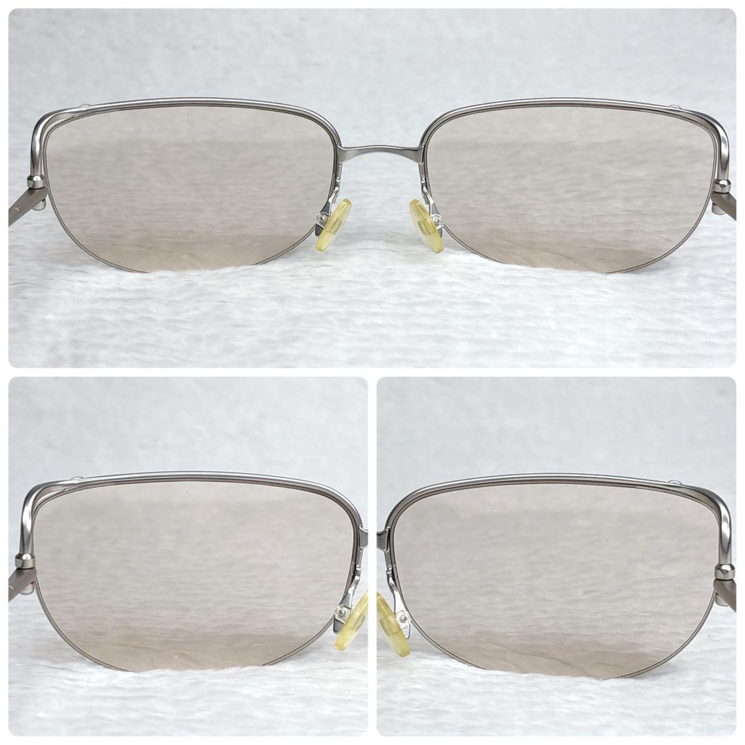 希少 PRADA プラダ メタルサングラス ローズゴールド イエロー 廃盤モデル