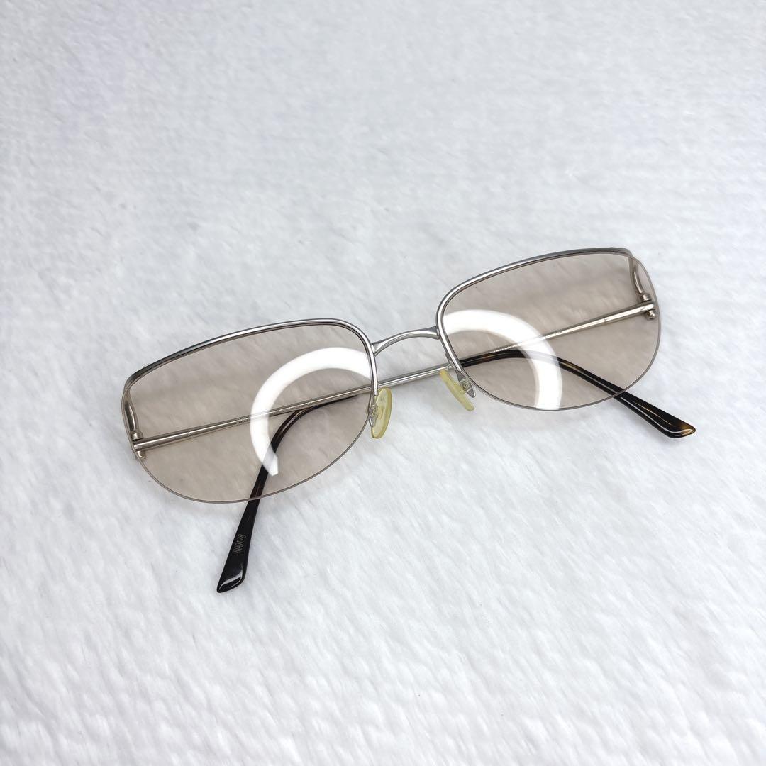 希少 PRADA プラダ メタルサングラス ローズゴールド イエロー 廃盤モデル