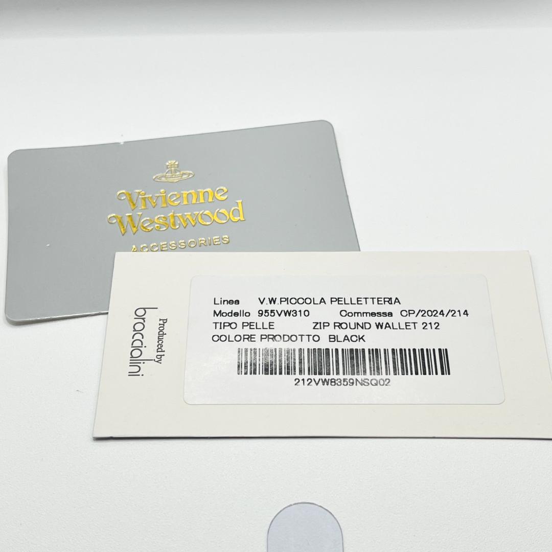 未使用 Vivienne Westwood 黒 長財布 エナメル 大人気 型押し