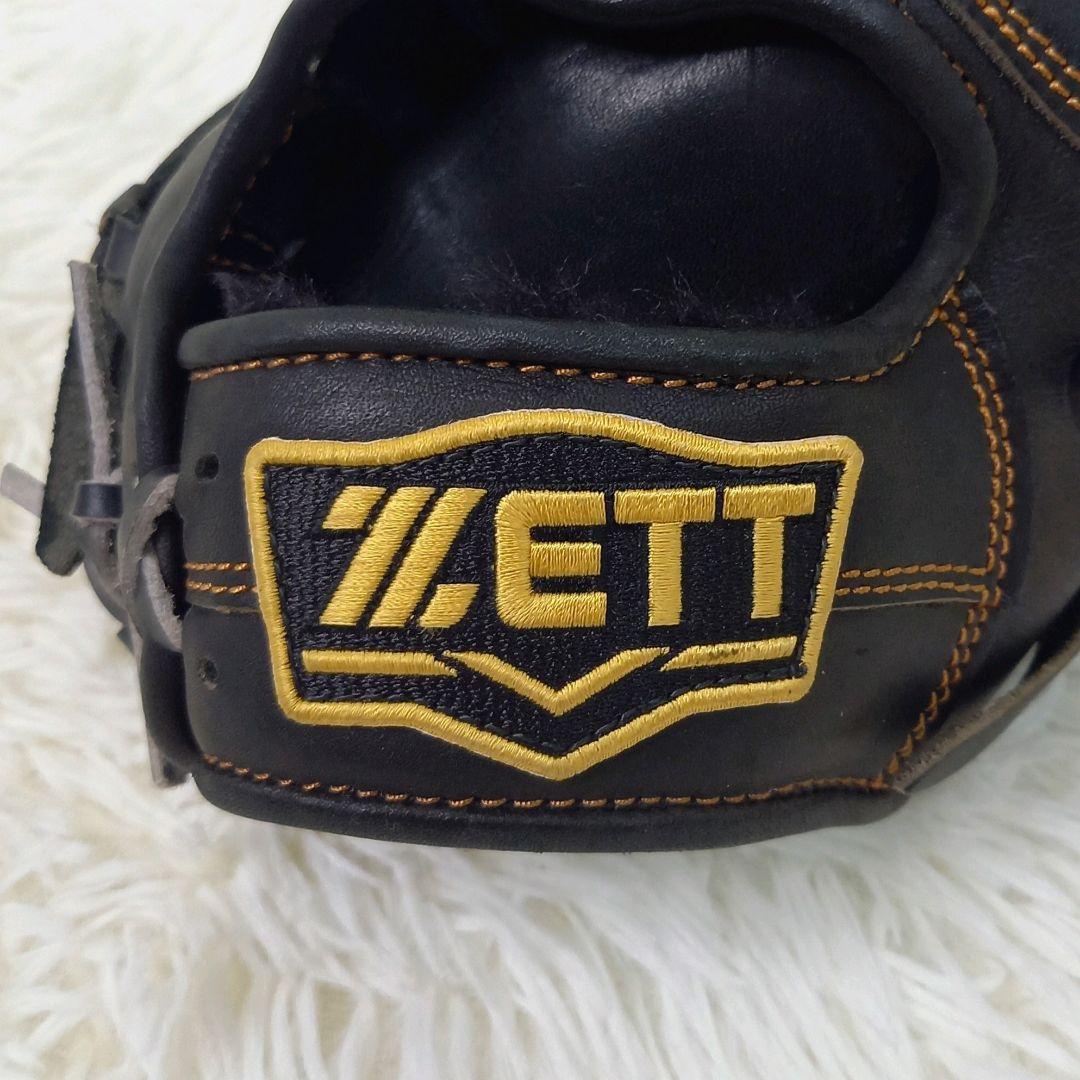 ZETT 一般軟式 右投げ ファーストミット ウイニングロード 大人用 ブラック