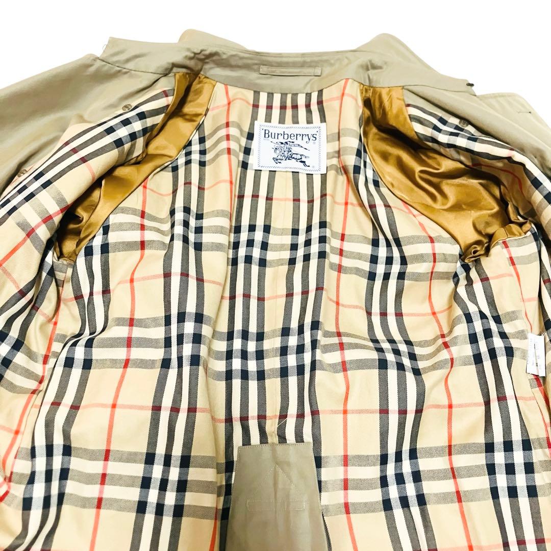 バーバリー トレンチコート ノバチェック 玉虫色 ベージュ マキシ丈　A-3