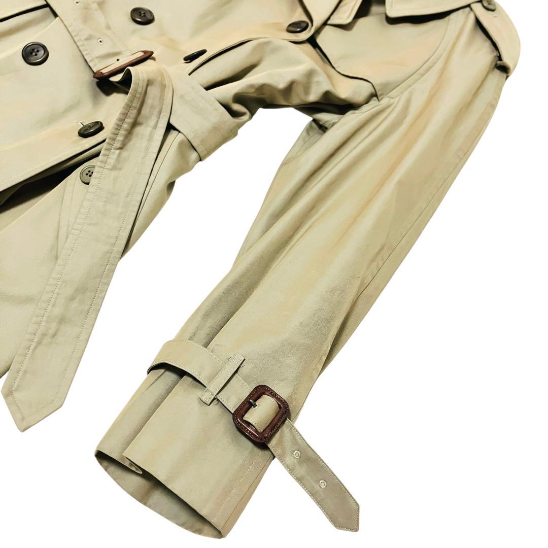 バーバリー トレンチコート ノバチェック 玉虫色 ベージュ マキシ丈　A-3