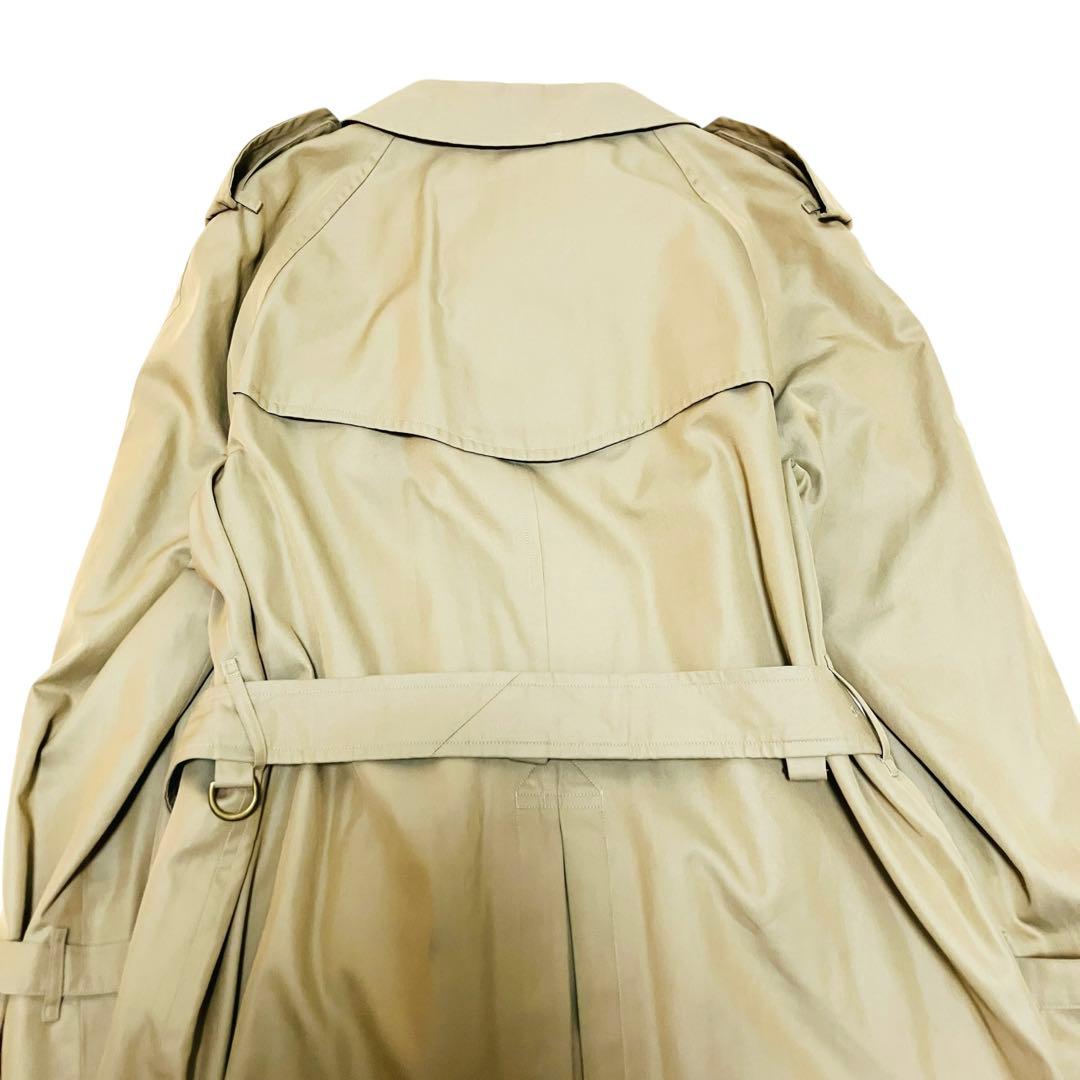 バーバリー トレンチコート ノバチェック 玉虫色 ベージュ マキシ丈　A-3
