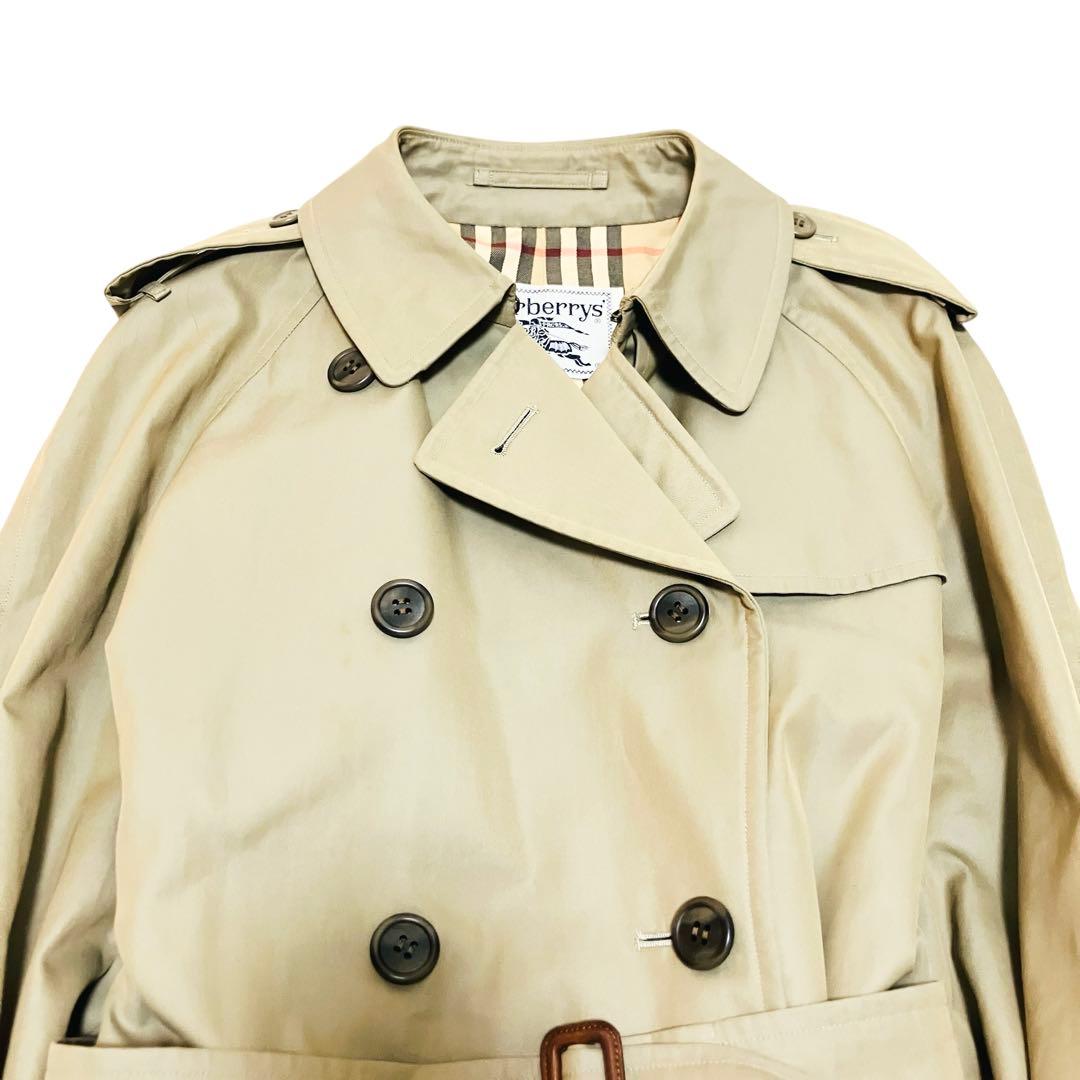 バーバリー トレンチコート ノバチェック 玉虫色 ベージュ マキシ丈　A-3
