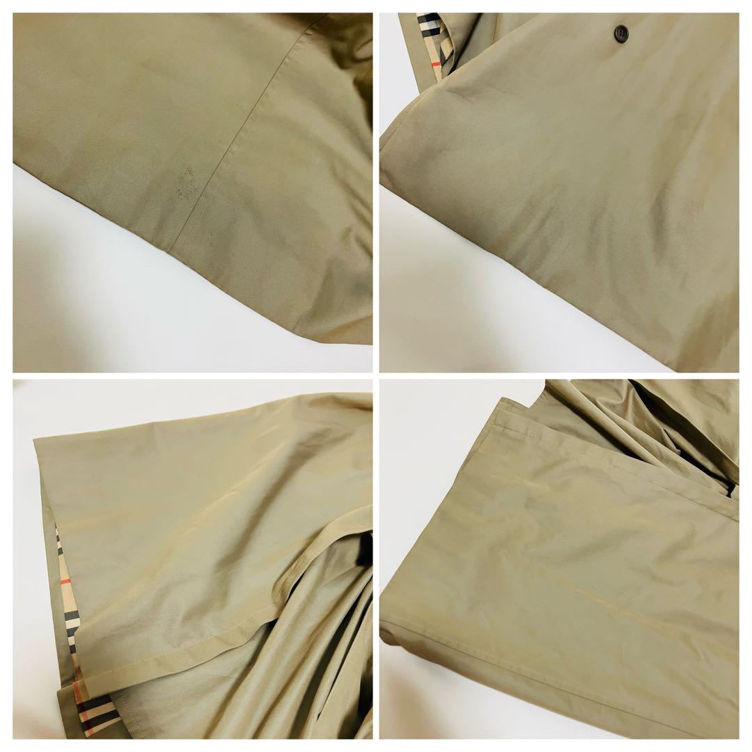 バーバリー トレンチコート ノバチェック 玉虫色 ベージュ マキシ丈　A-3