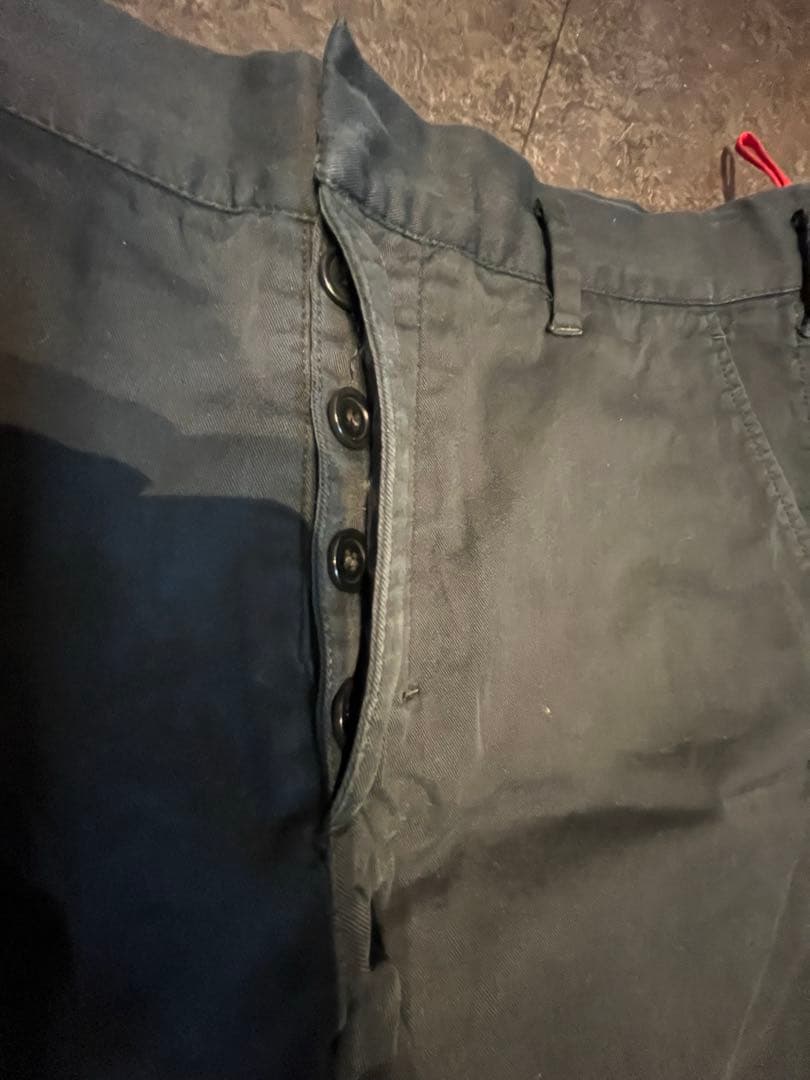 PRADA |サイドジッパー付きパンツ　赤タグプラダ