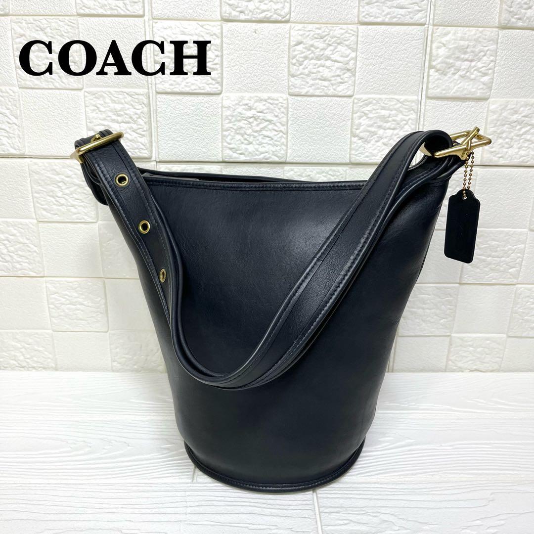 ✨未使用級✨☘️COACH☘️✨ショルダーバッグ✨バケツ✨グラブタンレザー✨USA製