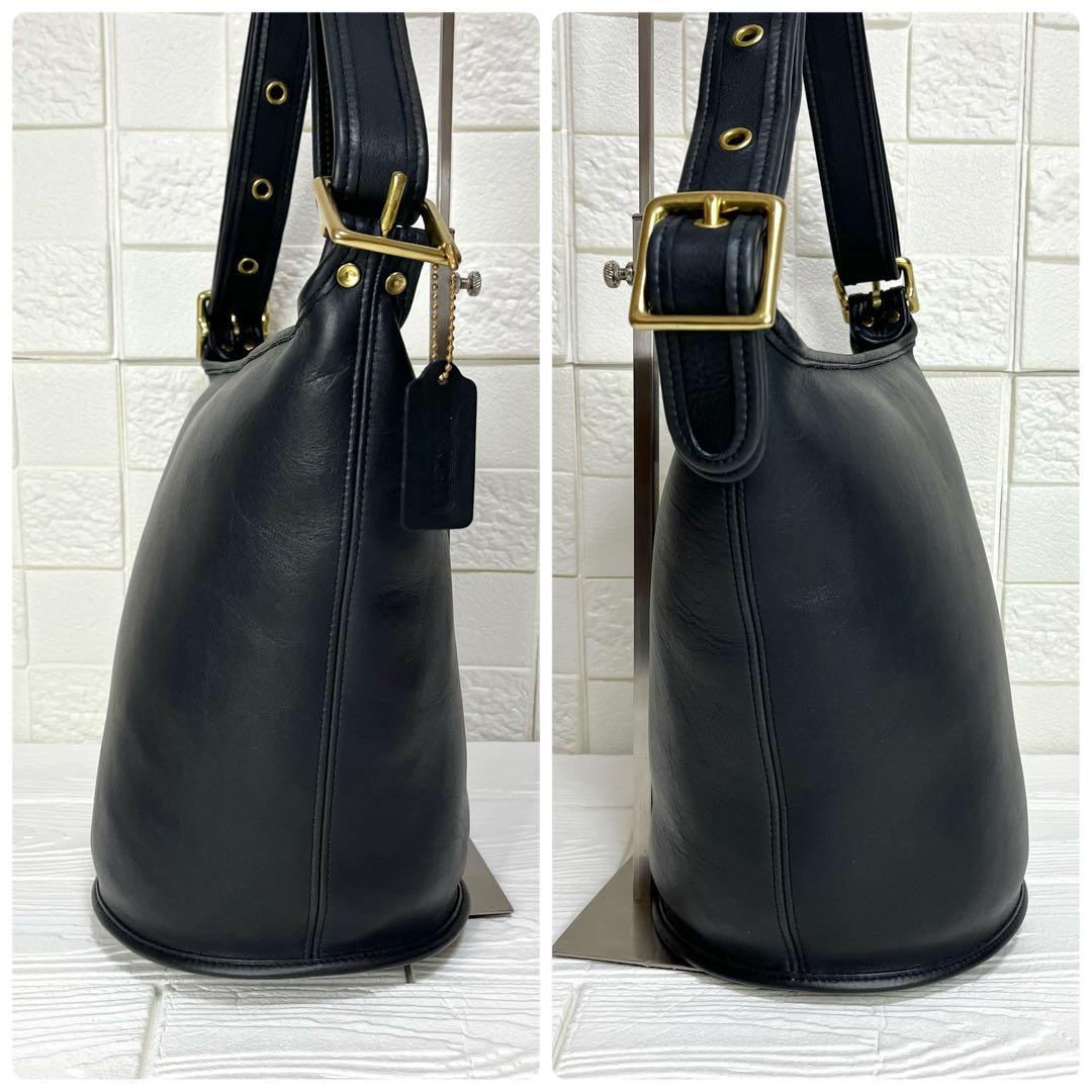 ✨未使用級✨☘️COACH☘️✨ショルダーバッグ✨バケツ✨グラブタンレザー✨USA製