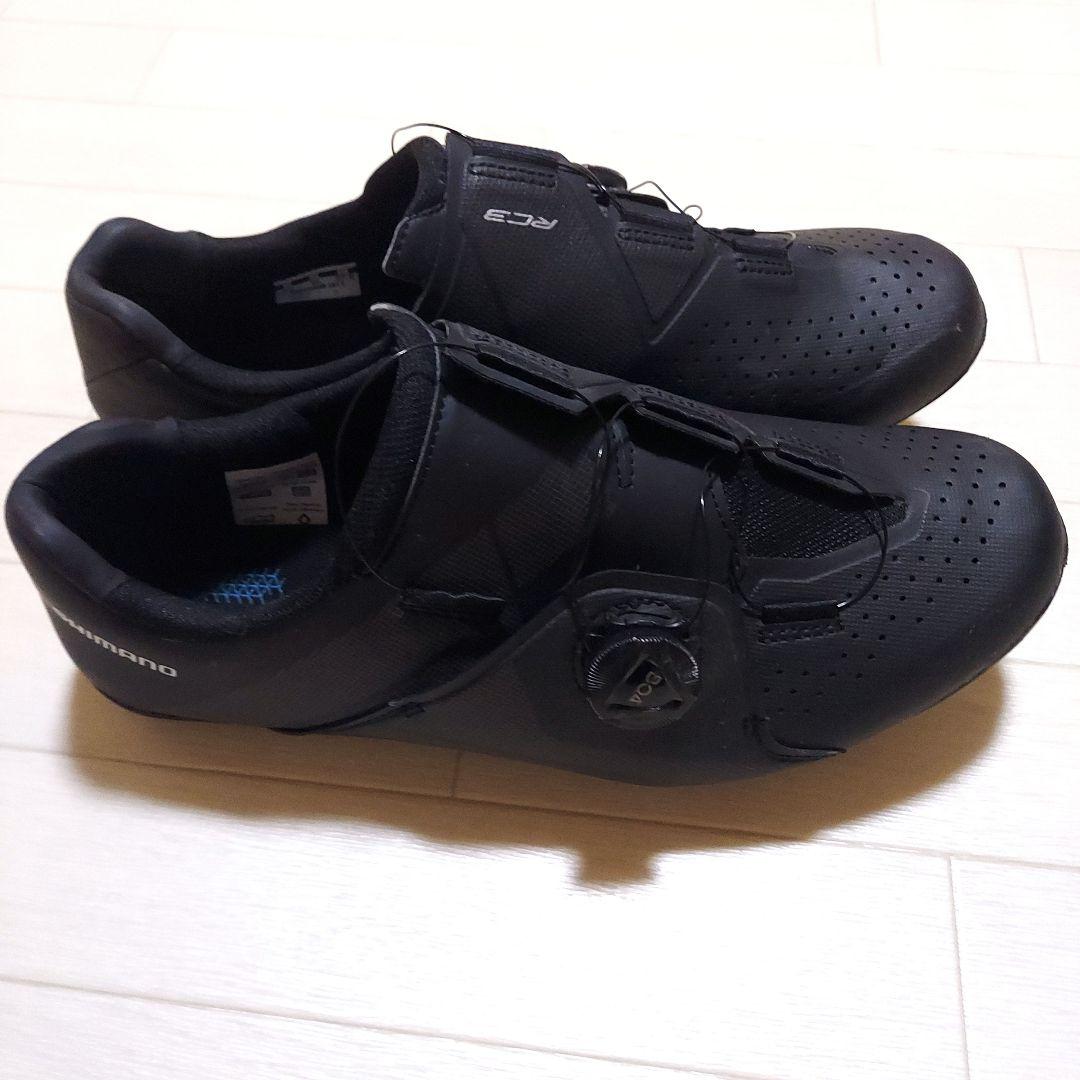 SHIMANO RC302 ワイド ブラック ロードシューズビンディングシューズ