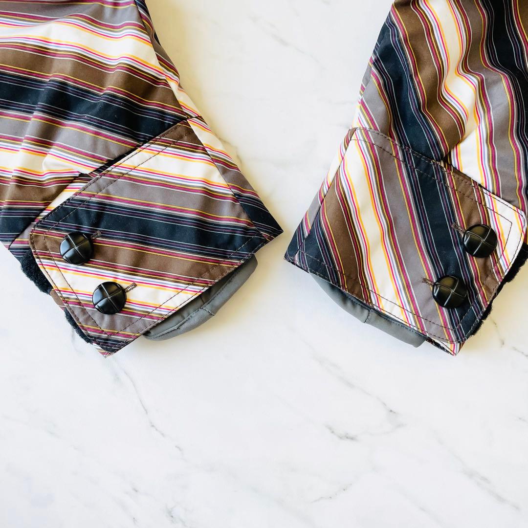 4357【新品タグ付き】バートン スノボウェア ジャケット ストライプ柄