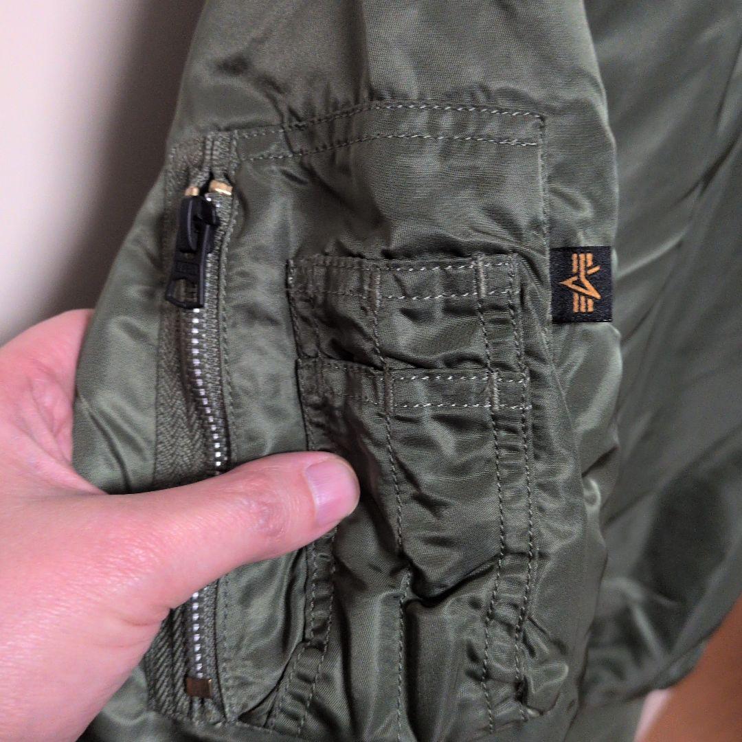 ALPHA MA-1フライトジャケット オリーブグリーン 日本仕様 Sサイズ