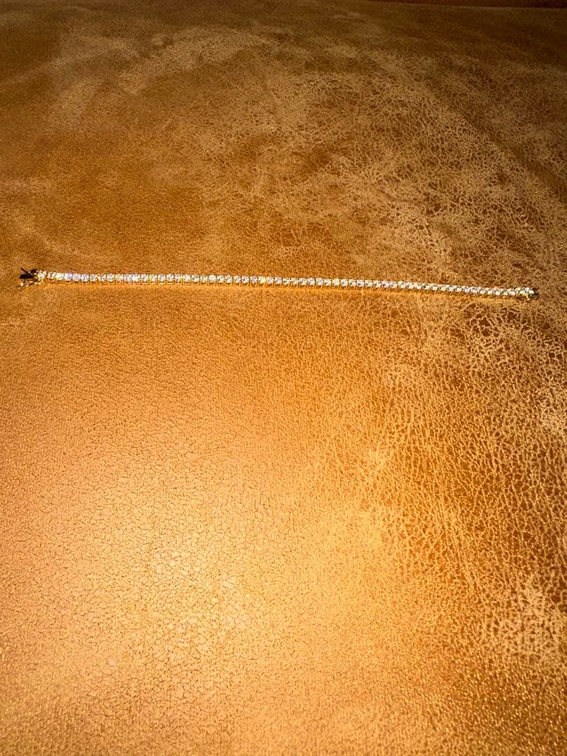 ゴールドメッキ モアサナイトブレスレット