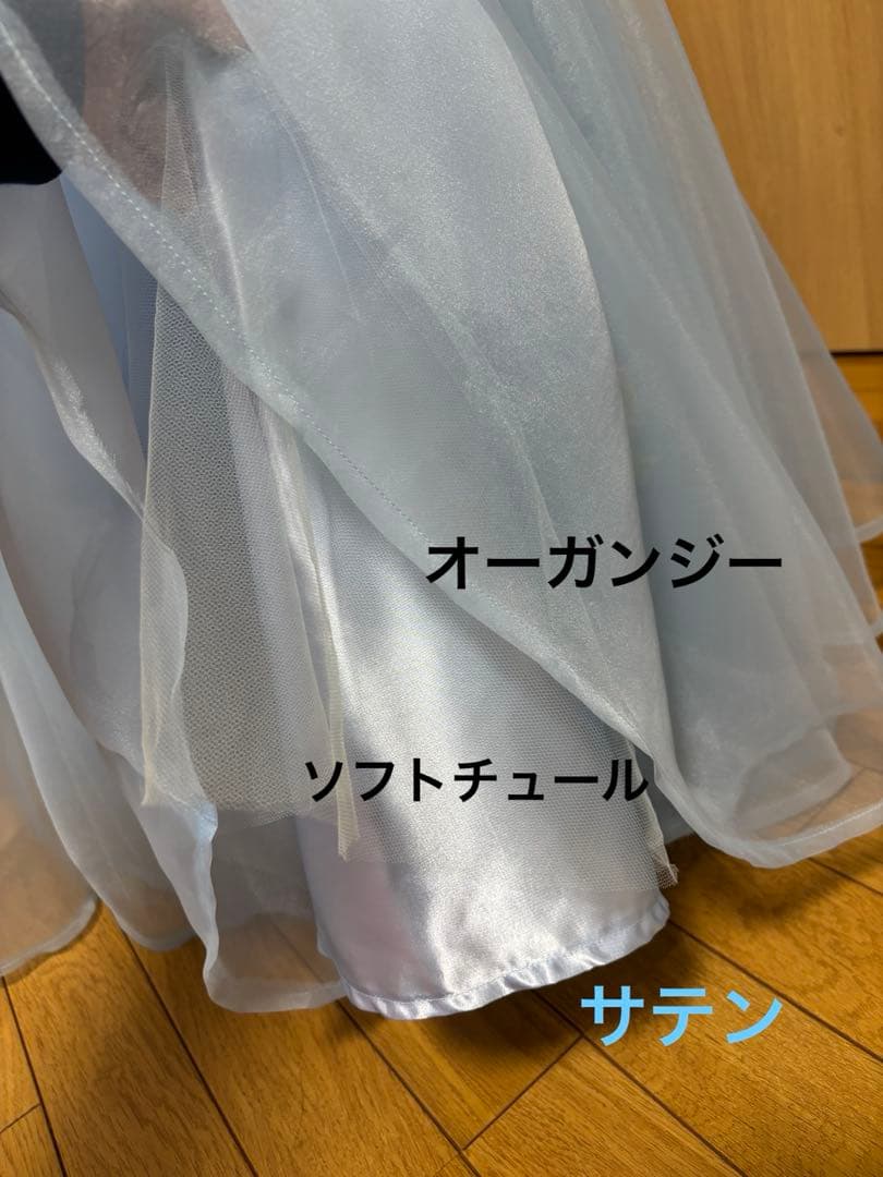 130ジュニアドレス　ハンドメイド　ピアノ発表会 コンクール　一点もの